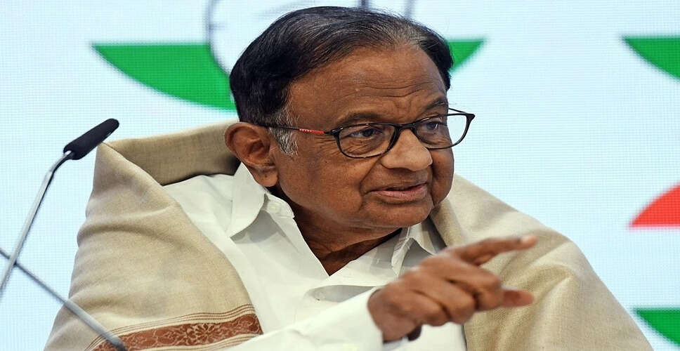 पी चिदंबरम की विवादास्पद टिप्पणी पर भाजपा की तीखी प्रतिक्रिया