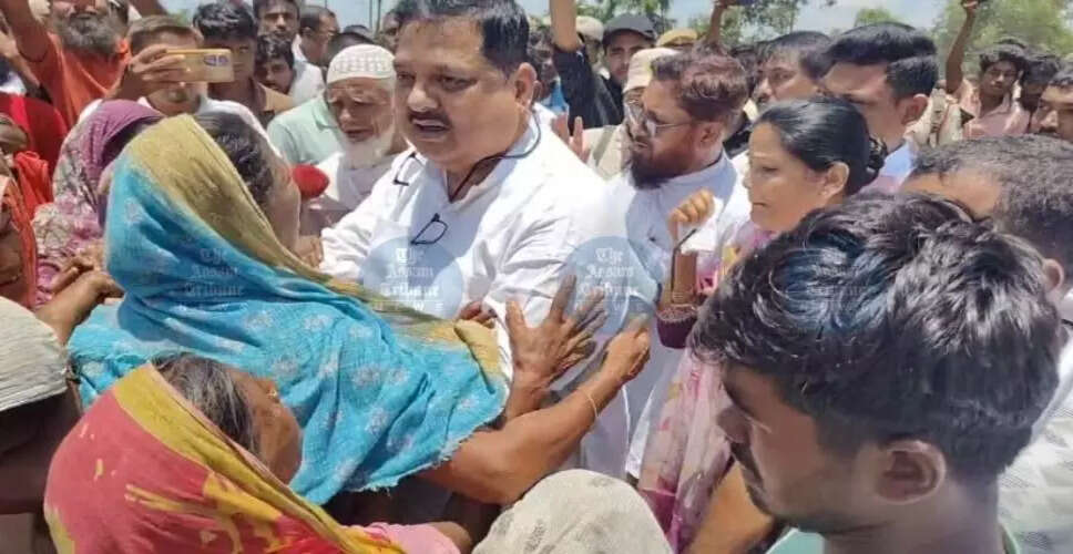 धुबरी में बड़े पैमाने पर भूमि खाली कराने की कार्रवाई पर सांसद का विरोध