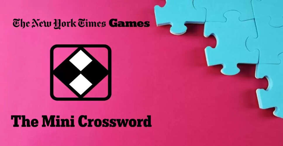 NYT Mini Crossword Solutions and Clues for June 20, 2025
