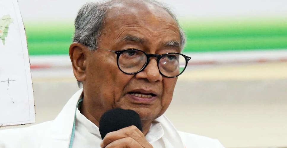 कांग्रेस नेता दिग्विजय सिंह ने भाजपा पर लगाया बंटवारे का आरोप