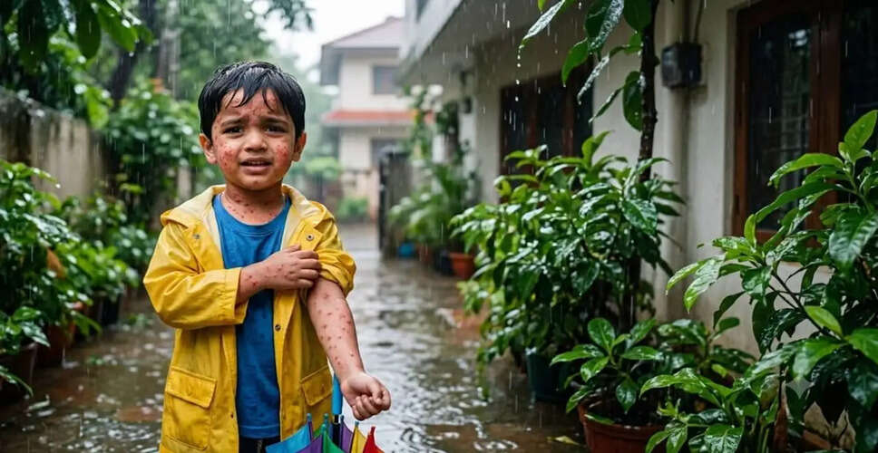 बारिश में बच्चों की त्वचा पर लाल दाने: कारण और उपाय