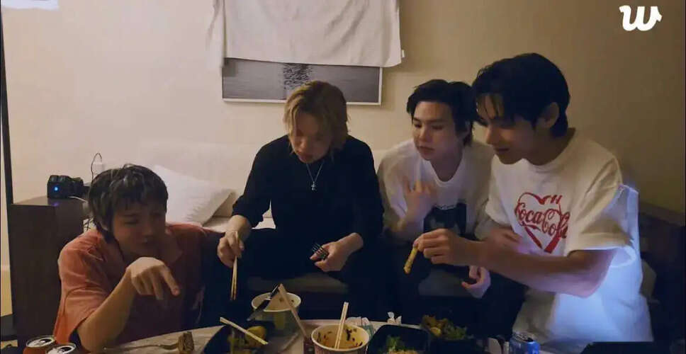 BTS के सदस्यों ने Weverse पर किया अनोखा लाइव चैट