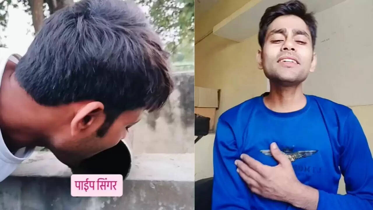 पाइप से गाने वाला सिंगर बना सोशल मीडिया पर वायरल