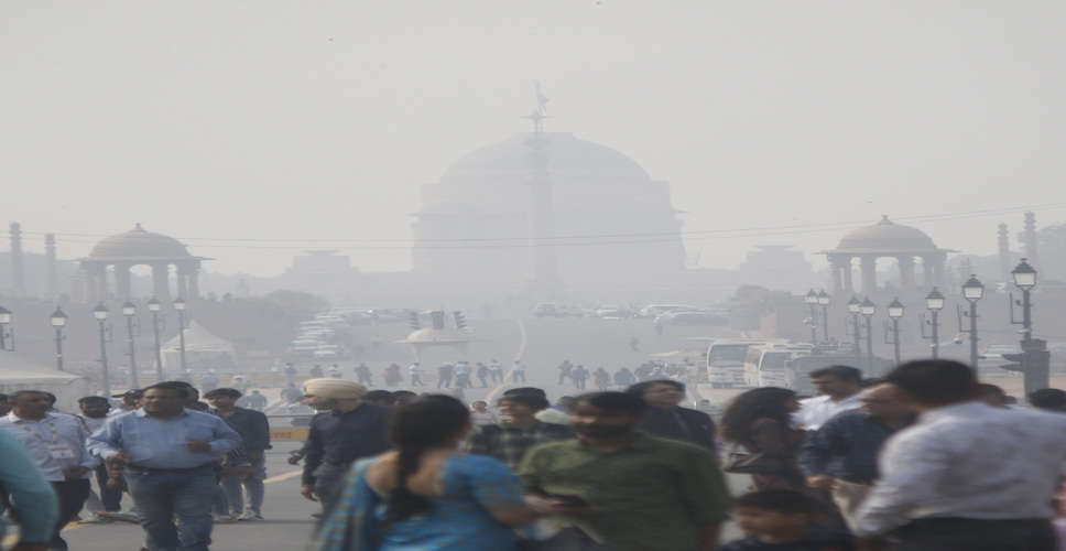 दिल्ली की वायु गुणवत्ता 'बहुत खराब' श्रेणी में, एक्यूआई 373 दर्ज