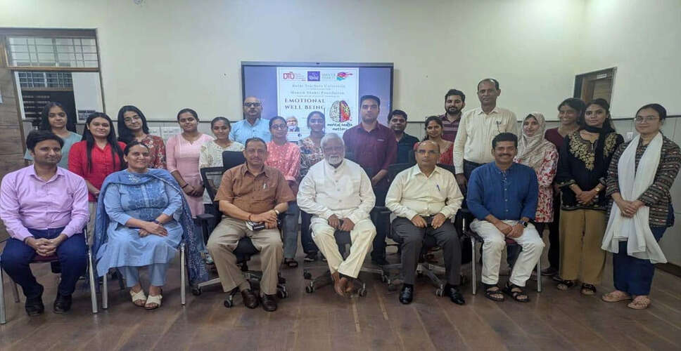 दिल्ली टीचर्स यूनिवर्सिटी में मानसिक स्वास्थ्य पर कार्यशाला का आयोजन