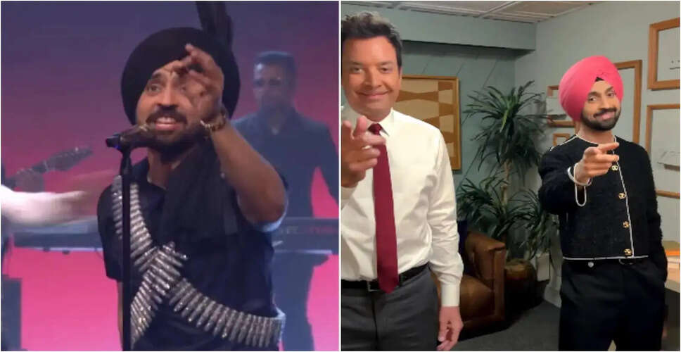 दिलजीत दोसांझ का जिमी फॉलन शो में धमाकेदार प्रदर्शन