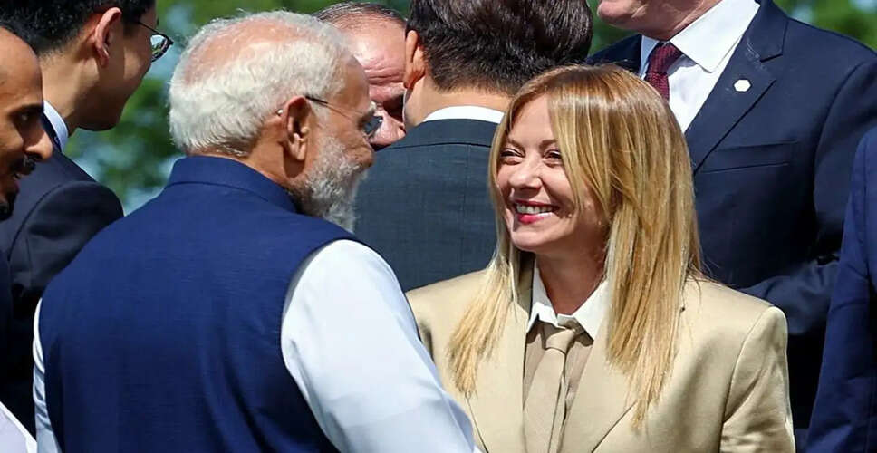 जी-7 शिखर सम्मेलन में मोदी और मेलोनी की दोस्ती की चर्चा