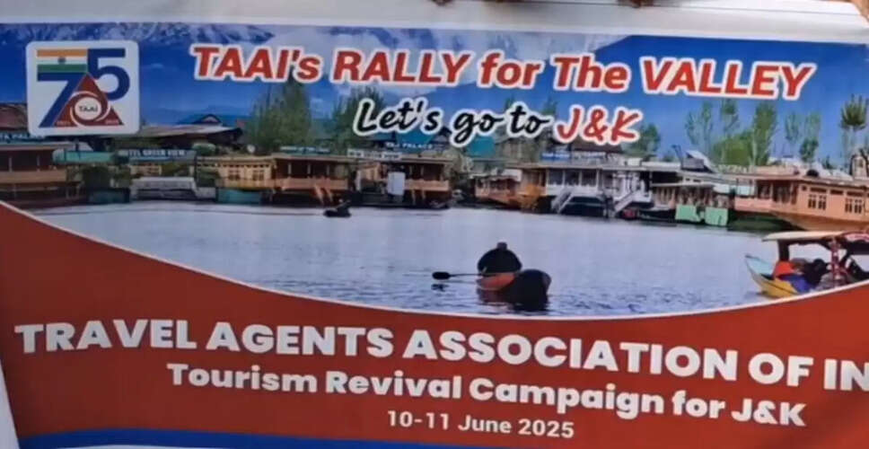 Kashmir Tourism Sector Launches 'Rally for Valley' Campaign to Boost Confidence