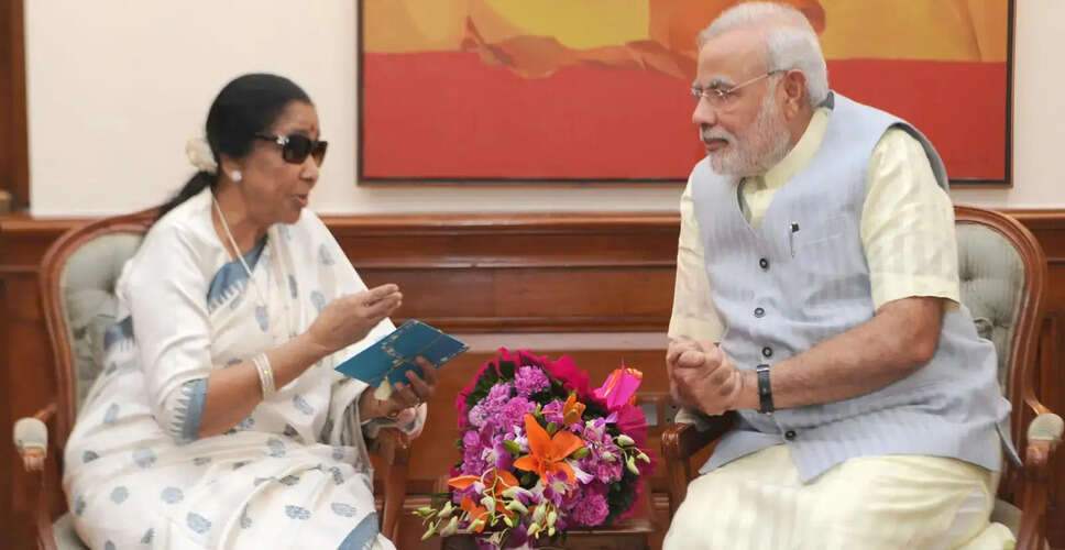 आशा भोसले की स्वास्थ्य स्थिति पर चिंता, पीएम मोदी ने भेजा संदेश