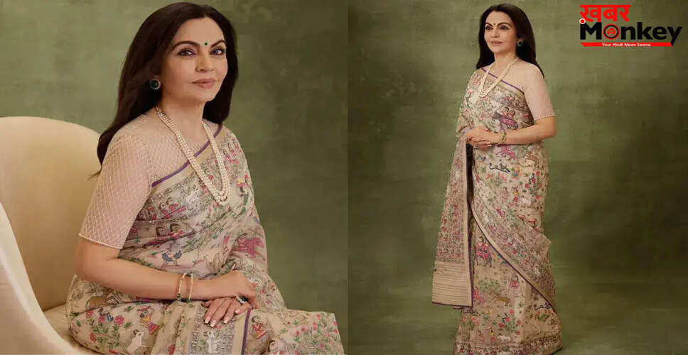 नीता अंबानी का जादुई जामदानी साड़ी लुक TIME100 समिट में छाया