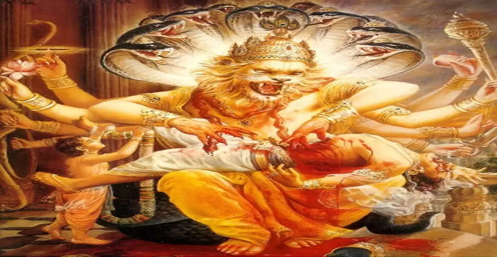 अपने घर के दरवाजे पर भगवान नरसिंह की तस्वीर लगाने के लाभ