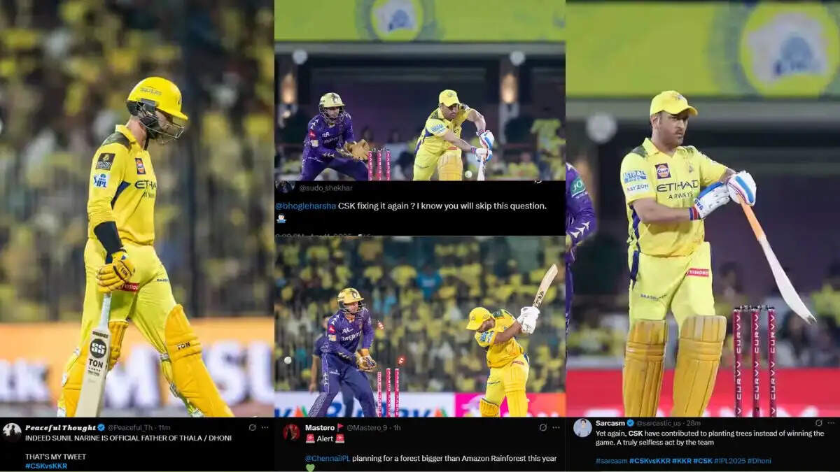 CSK की औसत बल्लेबाजी पर फैंस का गुस्सा, धोनी को किया ट्रोल