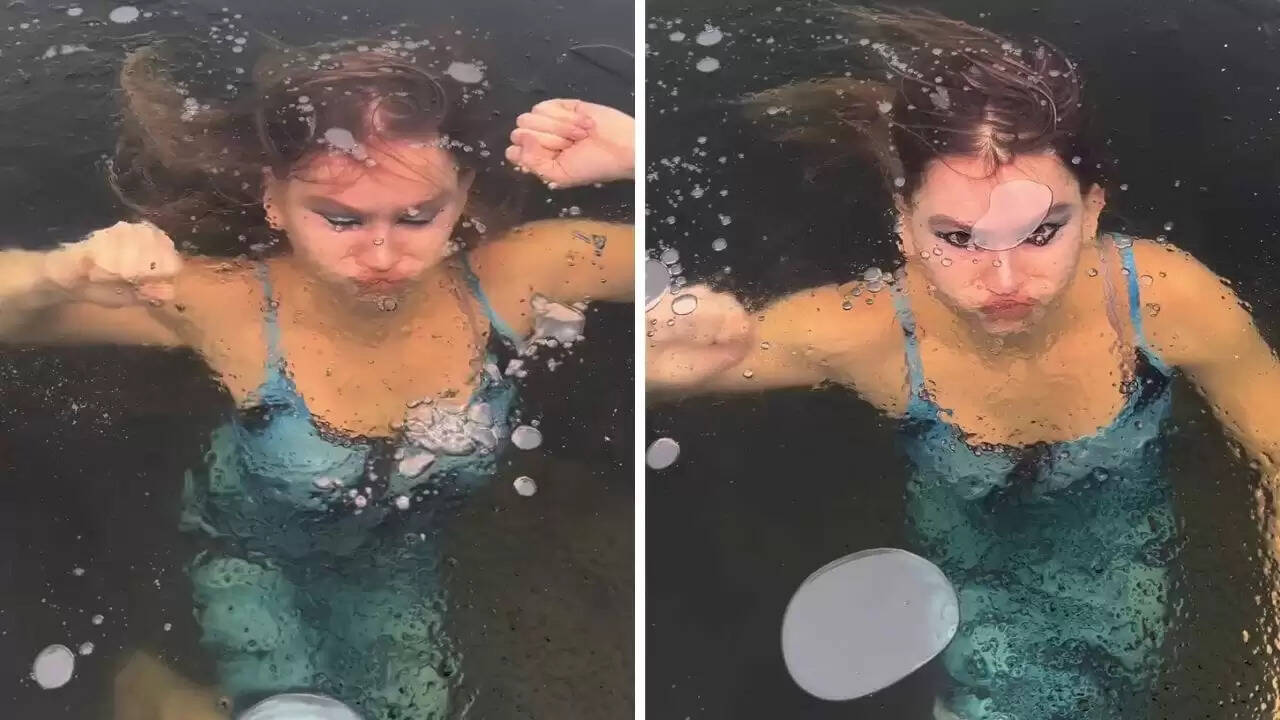 रूसी हसीना का खौफनाक स्टंट, बर्फ में कैद होकर भी बच गई!