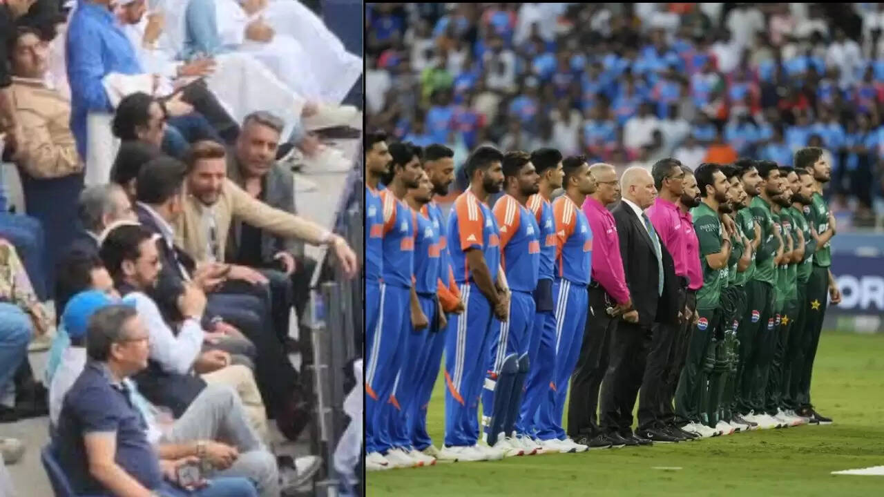 जय शाह, अनुराग ठाकुर और शाहिद अफरीदी ने IND vs PAK मैच का आनंद लिया