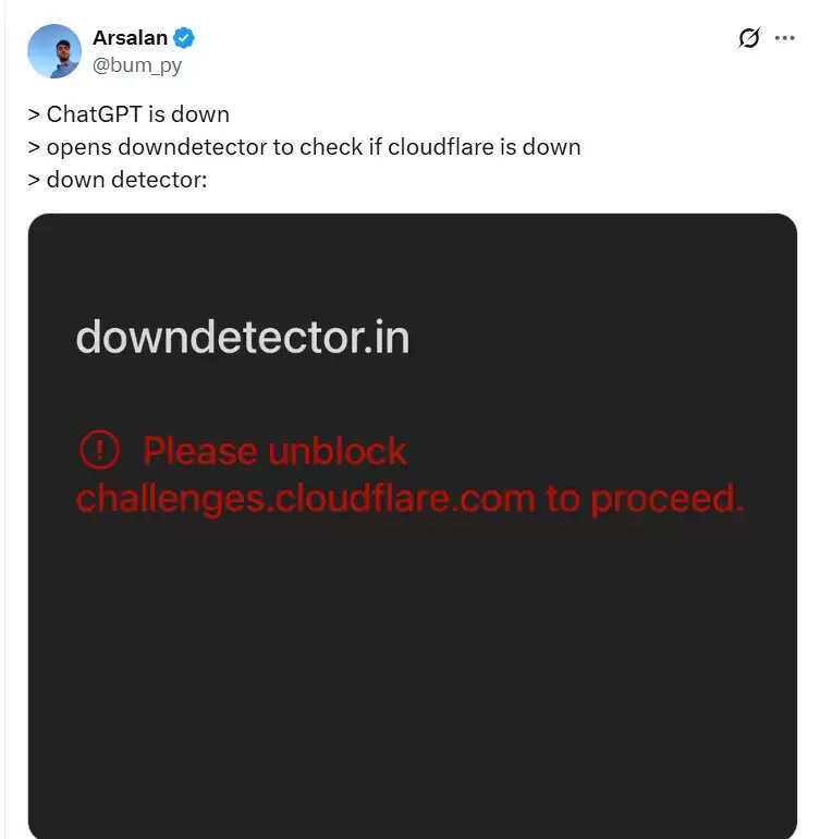 क्लाउडफ्लेयर की गड़बड़ी से इंटरनेट पर हड़कंप