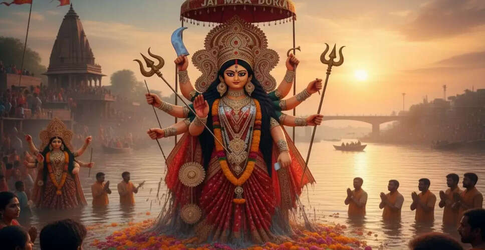 मां दुर्गा का विसर्जन: विजयादशमी पर विदाई का महत्व और विधि