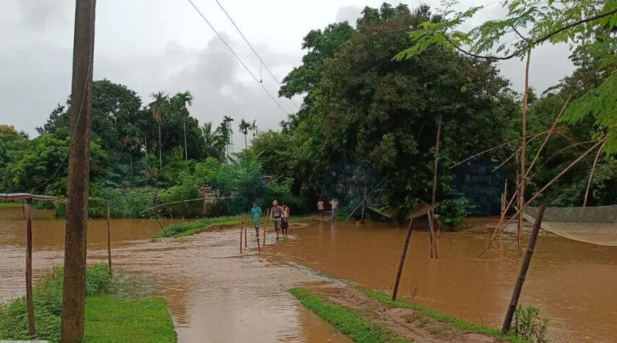 असम में बाढ़ का कहर: कई क्षेत्रों में जलभराव