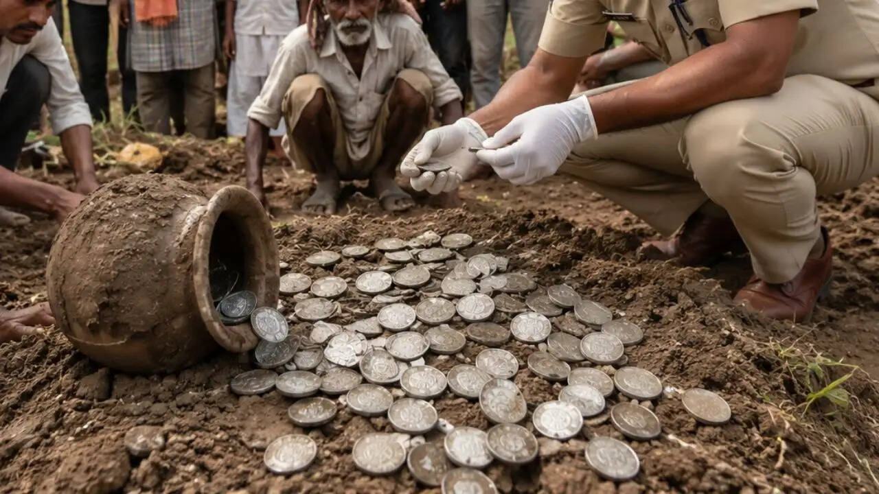 कुशीनगर में खेत से मिले 330 प्राचीन चांदी के सिक्के, पुलिस ने किया कब्जा