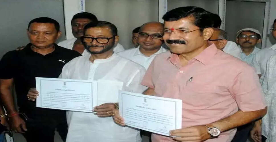 असम से राज्‍यसभा के लिए बिन चुनाव चुने गए बिरेन्द्र प्रसाद बैश्‍या और कनद पुरकायस्थ
