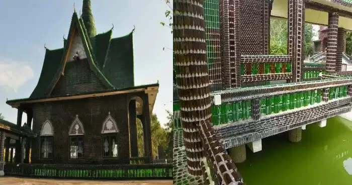 बीयर की बोतलों से बना अनोखा मंदिर: एक अद्भुत निर्माण