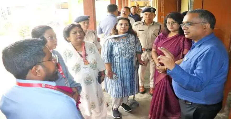 मोरिगांव में विधानसभा चुनाव की मतगणना की तैयारी का निरीक्षण