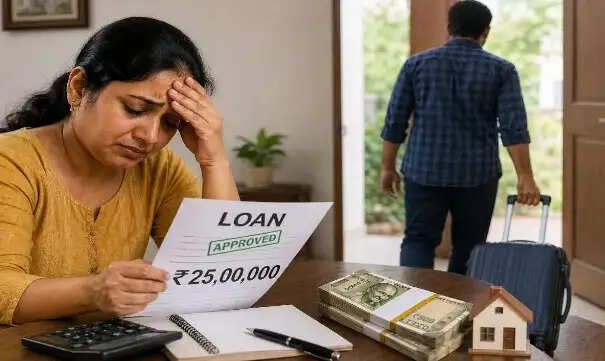 पति ने पत्नी के नाम पर लिया लोन, फिर फरार होकर गुजारा भत्ता मांगा