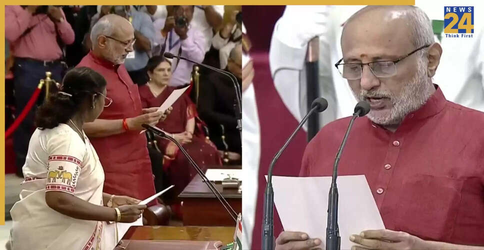 सीपी राधाकृष्णन ने भारत के 15वें उपराष्ट्रपति के रूप में शपथ ली