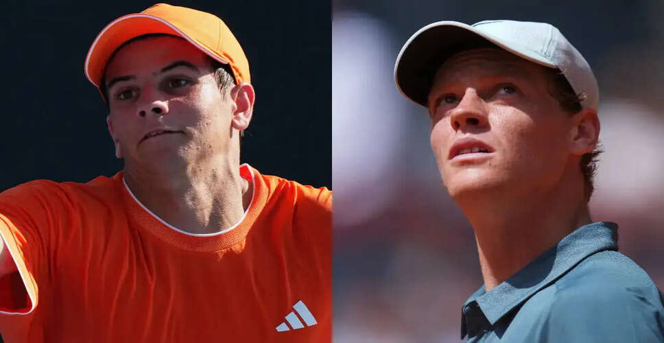 जैनिक सिन्नर का सामना राफेल जोदार से, एटीपी मैड्रिड क्वार्टरफाइनल में