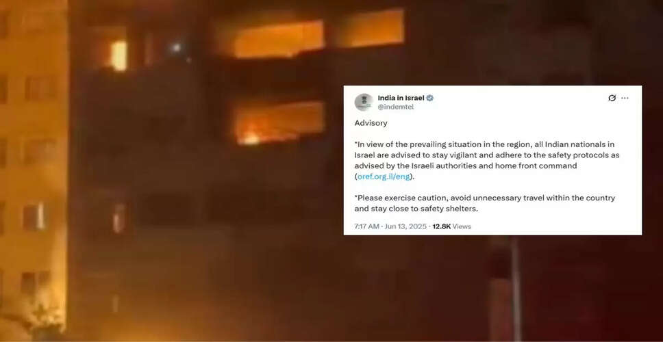 Indian Embassies in Iran and Israel Urge Nationals to Stay Safe Amid Rising Tensions
