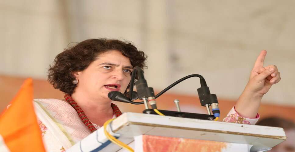प्रियंका ने कहा, गाजा में 10 हजार लोग मारे गए, सरकारों का विनाश का समर्थन करना शर्म की बात