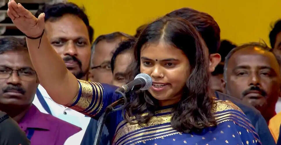 तमिलनाडु में नई सरकार का गठन: एस. कीर्तना बनीं युवा मंत्री