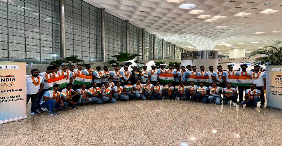 भारतीय एथलीटों का पहला दल हांगझाऊ के लिए रवाना