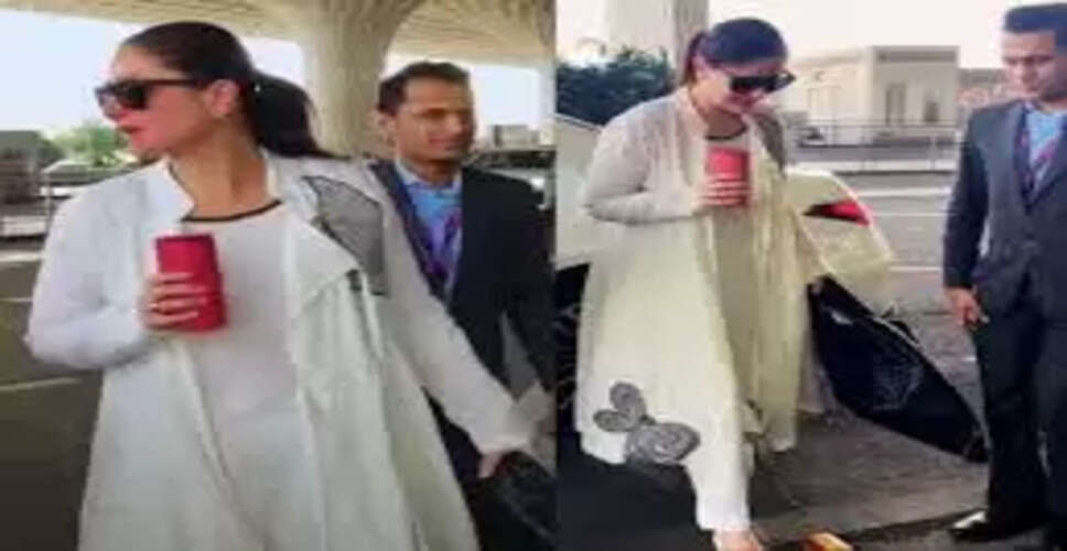 करीना कपूर की दिवाली पार्टी में सफेद सूट में छाई रौनक
