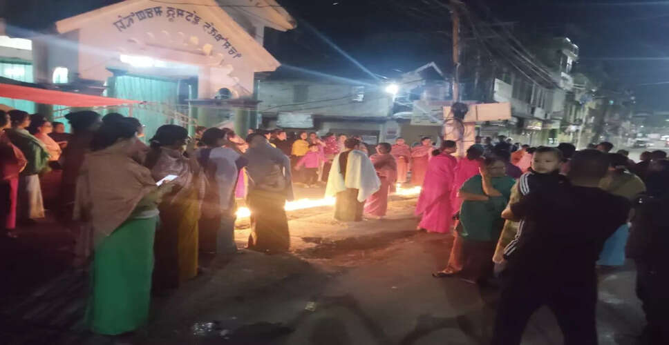 मणिपुर में बच्चों की हत्या के खिलाफ प्रदर्शन, हजारों ने किया विरोध