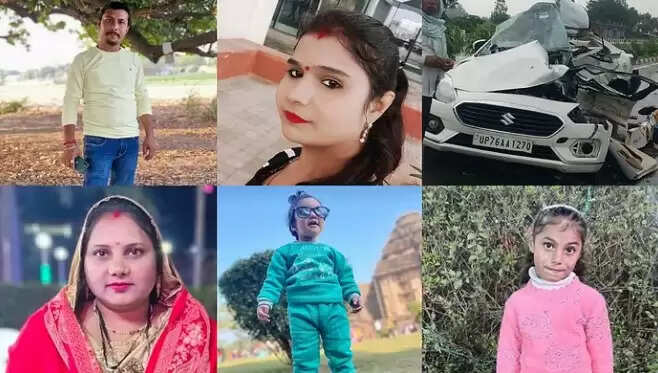 मैनपुरी में भीषण सड़क हादसे में परिवार के पांच सदस्यों की मौत