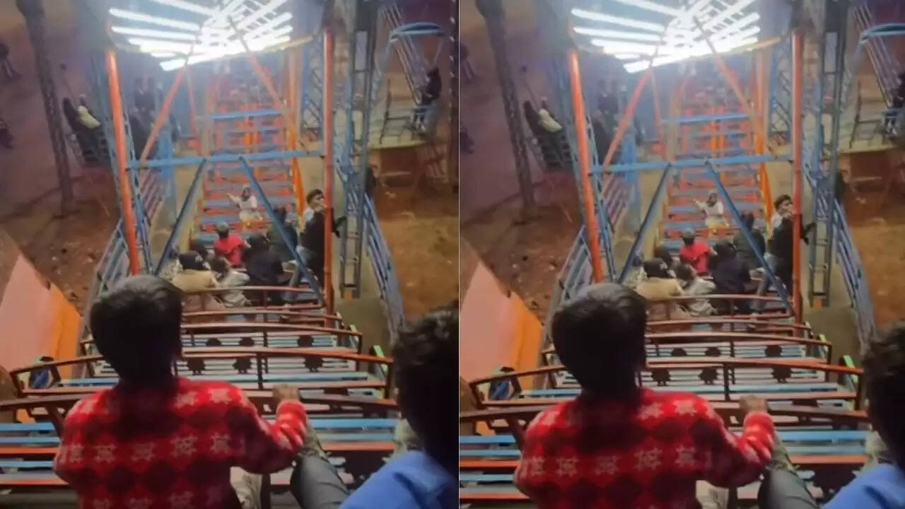 खतरनाक झूला स्टंट: युवक का हादसा वायरल वीडियो में कैद
