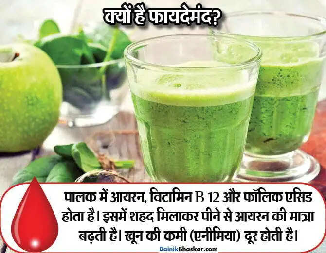 खून की कमी से बचने के उपाय: पालक और अदरक का जूस