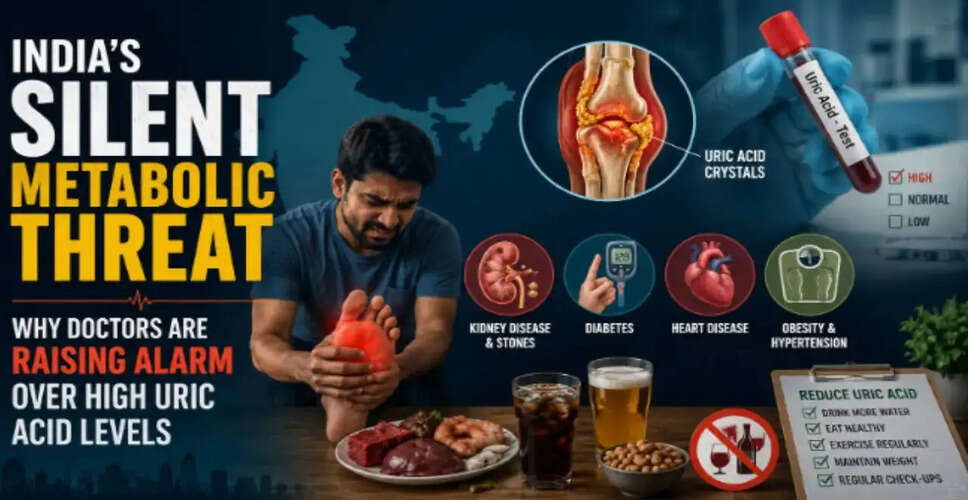 उच्च यूरिक एसिड: स्वास्थ्य पर बढ़ता खतरा और प्रबंधन के उपाय