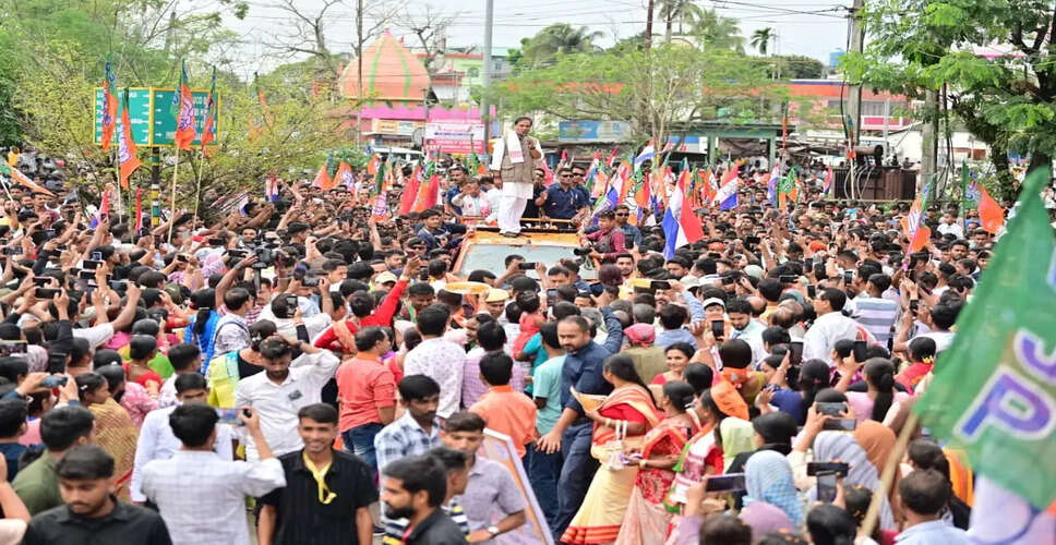 मुख्यमंत्री हिमंत बिस्वा सरमा की जन आशीर्वाद यात्रा में भारी जनसहभागिता