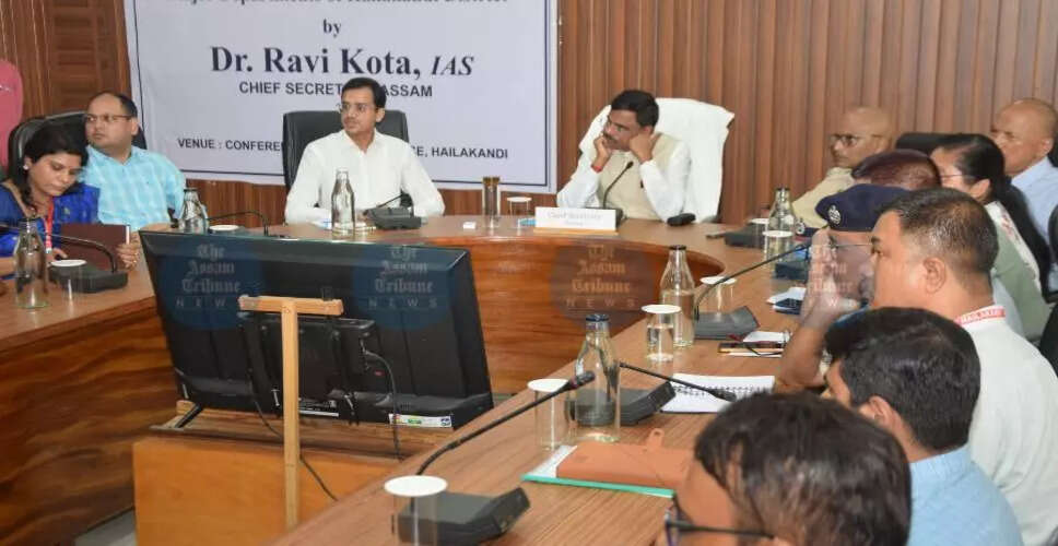 मुख्य सचिव रवि कोटा का हाइलाकांडी दौरा: आत्म-रोज़गार पर जोर