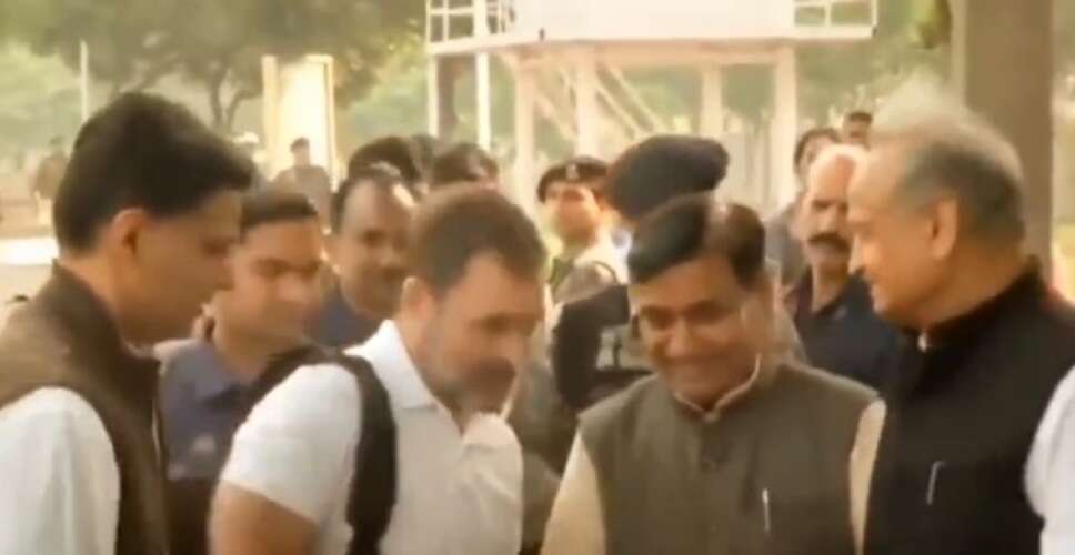 जयपुर में राहुल ने कहा, 'हम साथ हैं, कांग्रेस चुनाव जीतेगी'