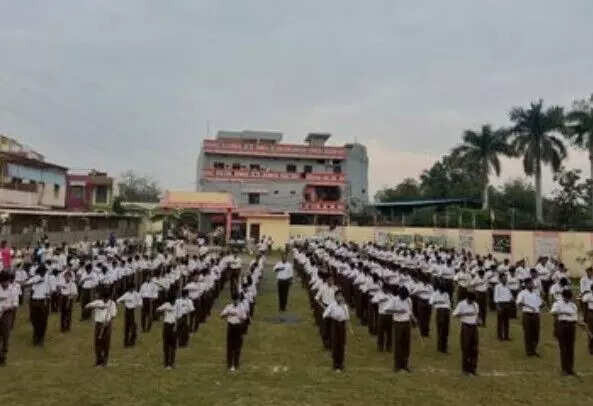 विदिशा में राष्ट्रीय स्वयंसेवक संघ का पथ संचलन: एकता और अखंडता का संदेश