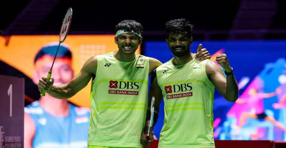 सात्विक रंकीरेड्डी और चिराग शेट्टी ने सिंगापुर ओपन 2026 का खिताब जीता