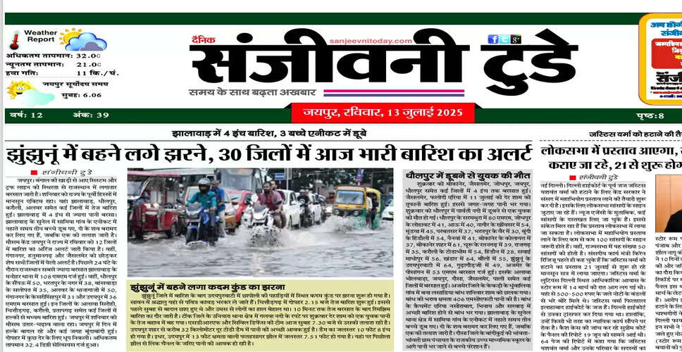 आज का ई-पेपर: 13 जुलाई 2025 का अंक