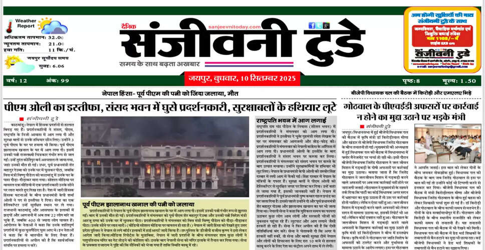 आज का अखबार: 10 सितंबर 2025 का विशेष संस्करण