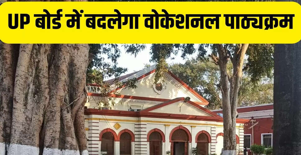 यूपी बोर्ड में वोकेशनल पाठ्यक्रम में बदलाव, नया सिलेबस 2026-27 से लागू होगा