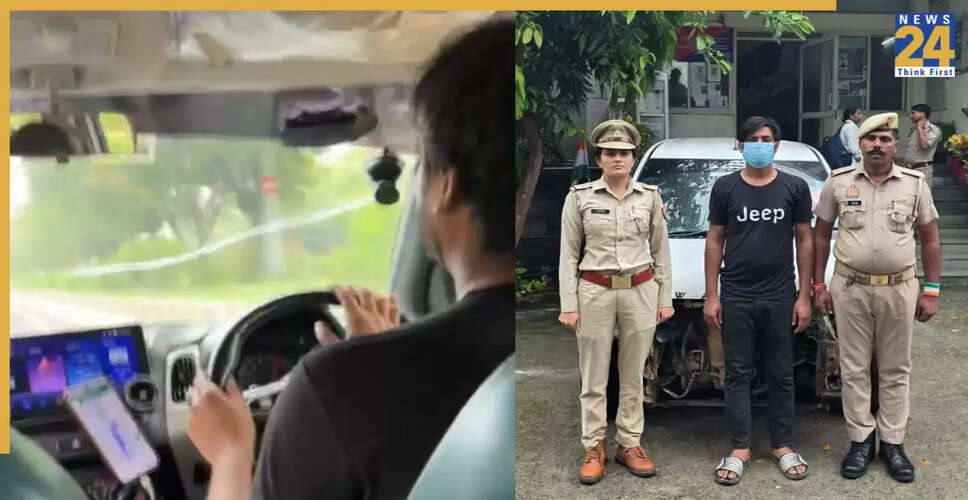 नोएडा में परिवार की टैक्सी यात्रा बनी खौफनाक, ड्राइवर ने पुलिस से बचने के लिए तेज़ी से गाड़ी चलाई
