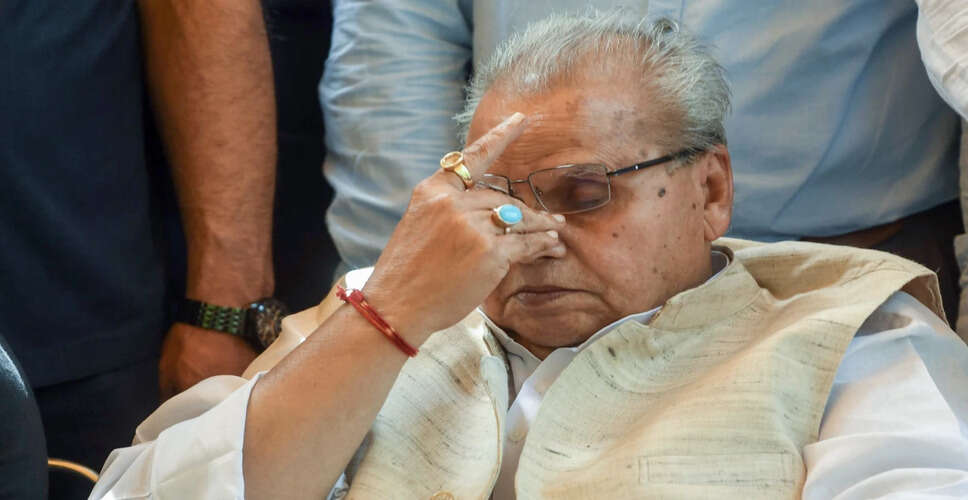 राहुल गांधी और कांग्रेस नेताओं ने सत्यपाल मलिक के निधन पर शोक व्यक्त किया