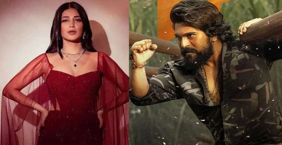 राम चरण की फिल्म 'पेड्डी' में श्रुति हासन का स्पेशल डांस नंबर