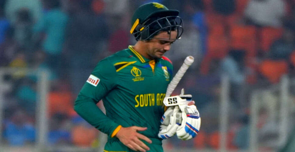 क्विंटन डी कॉक ने वनडे में बनाए तीसरे सबसे ज्यादा शतक, दक्षिण अफ्रीका ने पाकिस्तान को हराया